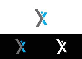 eerste letter x logo of pictogram ontwerp vector afbeelding sjabloon