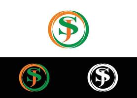 eerste letter sj logo of pictogram ontwerp vector afbeelding sjabloon