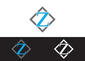 eerste letter z logo of pictogram ontwerp vector afbeelding sjabloon