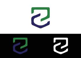 eerste letter z logo of pictogram ontwerp vector afbeelding sjabloon