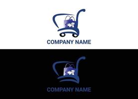 online winkelen logo of pictogram ontwerp vector afbeelding sjabloon
