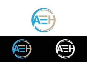 eerste letter aeh logo of pictogram ontwerp vector afbeelding sjabloon