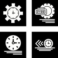 tijd beheer en tijd beheer icoon vector
