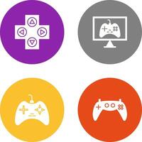 gaming controle en online spellen icoon vector