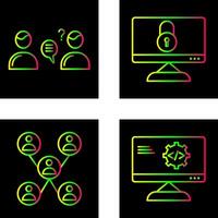 overleg plegen Diensten en vertrouwelijkheid icoon vector