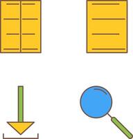 centrum uitlijnen en links uitlijnen icoon vector