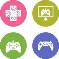 gaming controle en online spellen icoon vector