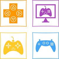 gaming controle en online spellen icoon vector