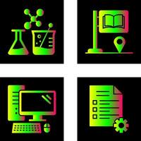 teken bord en chemie icoon vector