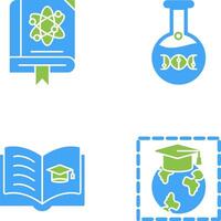 wetenschap en dna icoon vector