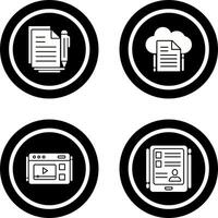 document en het dossier icoon vector