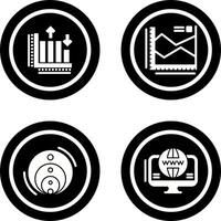 spline tabel en bar diagram icoon vector