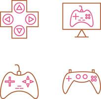 gaming controle en online spellen icoon vector