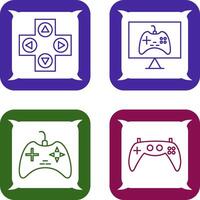 gaming controle en online spellen icoon vector