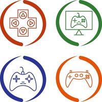 gaming controle en online spellen icoon vector