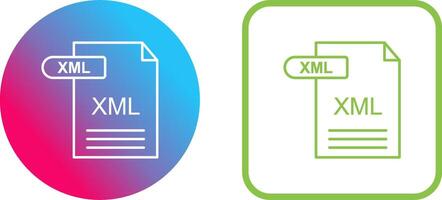 xml icoon ontwerp vector