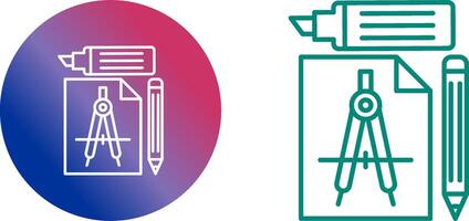 studie gereedschap icoon ontwerp vector