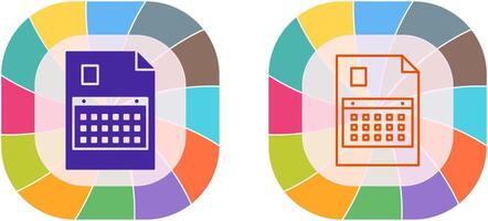 uniek inhoud planning icoon ontwerp vector