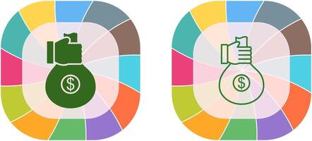 uniek geld sharing icoon ontwerp vector