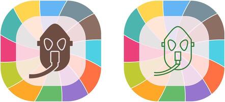 uniek zuurstof masker icoon ontwerp vector