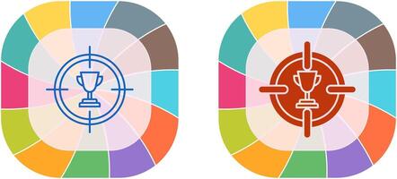 doelpictogram ontwerp vector