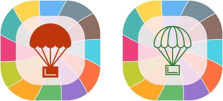 parachute pictogram ontwerp vector