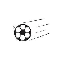 hand getekende voetbal met doodle stijl illustratie vector
