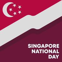 vlak Singapore nationaal dag illustratie achtergrond vector