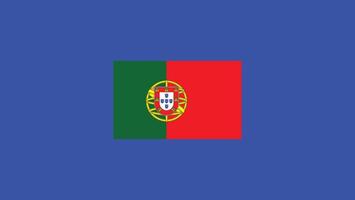 Portugal vlag Europese landen 2024 teams landen Europese Duitsland Amerikaans voetbal symbool logo ontwerp illustratie vector