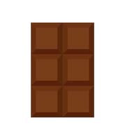 vlak chocola bar onverpakt illustratie vector