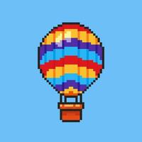 heet lucht ballon pixel kunst. illustratie ontwerp vector