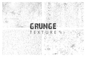 set van grunge texturen vector