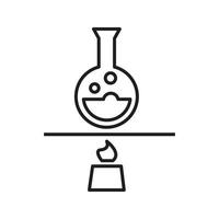 laboratorium wetenschapper pictogram vector lijn voor web, presentatie, logo, pictogram symbool