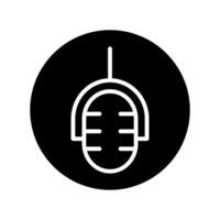 microfoon icoon . mic illustratie teken. karaoke symbool. audio logo. vector
