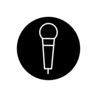 microfoon icoon . mic illustratie teken. karaoke symbool. audio logo. vector