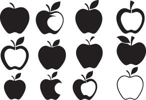 reeks van appels icoon vector