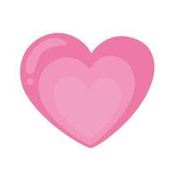 schattig hart liefde geïsoleerd pictogram vector