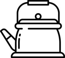 koffie pot schets illustratie vector