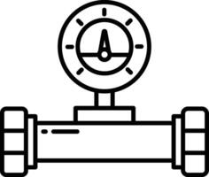 pijp meter schets illustratie vector