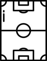 voetbal veld- schets illustratie vector