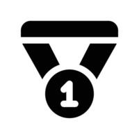 medaille icoon. glyph icoon voor uw website, mobiel, presentatie, en logo ontwerp. vector