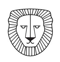 abstract leeuw gezicht illustratie vector