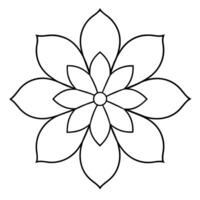 een bloem lijn kunst illustratie vector