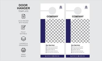 deur hanger ontwerp sjabloon voor uw bedrijf of bedrijf vector
