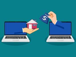 hoe naar kopen een huis met een hypotheek vector