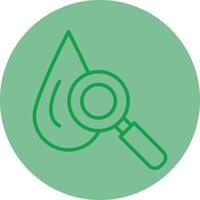hematologie groen lijn cirkel icoon ontwerp vector