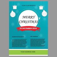 Kerstmis folder ontwerp vector