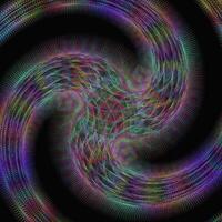 abstract glimmend kleurrijk fractal spiraal ontwerp vector