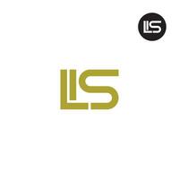 lis logo brief monogram ontwerp vector