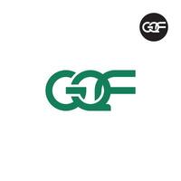 gqf logo brief monogram ontwerp vector